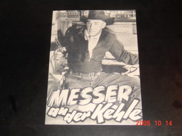 1329: Messer an der Kehle (Budd Boetticher) Randolph Scott, Virginia Mayo, Karen Steele, Michael Dante
