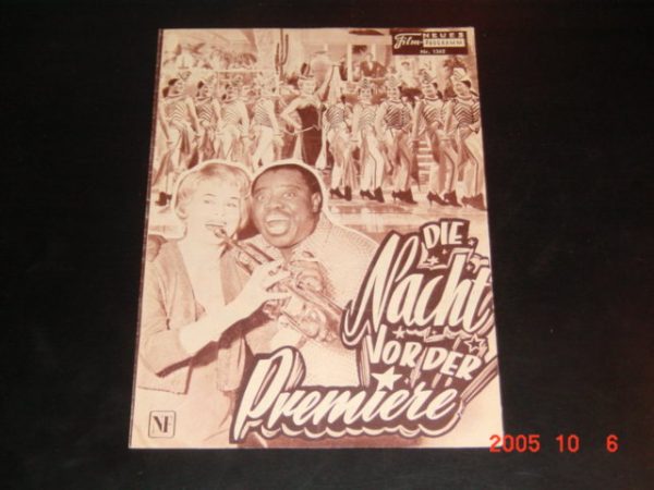 1342: Die Nacht vor der Premiere (Georg Jacoby) (SW) Marika Rökk, Theo Lingen, Wolfgang Lukschy, Peer Schmidt, Wolfgang Neuss, Ursula Grabley, Louis Armstrong, Erna Sellmer, Wiebke Paritz, Carl Voscherau, Ruth Hagen