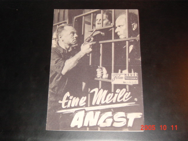 1438: Eine Meile Angst (Howard W. Koch) Mickey Rooney, Clifford David, Harry Millard, John McCurry, Ford Rainey, John Seven, Michael Constantine, John Vari, Donald Barry, Leon Janey, Clifton James, Milton Selzer, Frank Conroy, Alan Bunce, Frank Overton