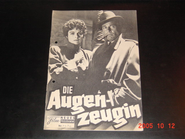 1470: Die Augenzeugin (Richard L. Bare) Efrem Zimbalist jr, Erin O´Brien, Edward Byrnes, Barton MacLane, Ray Teal, Shepperd Strudwick