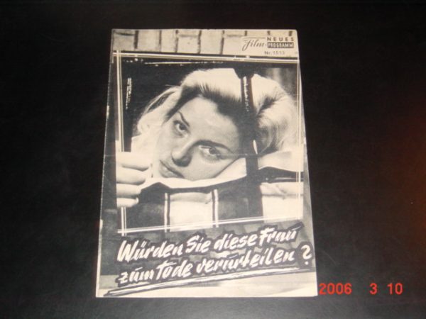 1513: Würden Sie diese Frau zum Tode verurteilen? (J. Lee Thompson) Diana Dors, Yvonne Mitchell, Michael Craig, Marie Ney, Geoffrey Keen, Liam Redmont, Olga Lindo, Joan Miller, Marjorie Rhodes, Molly Urquhart, Mary Mackenzie, Charles Lloyd Pack
