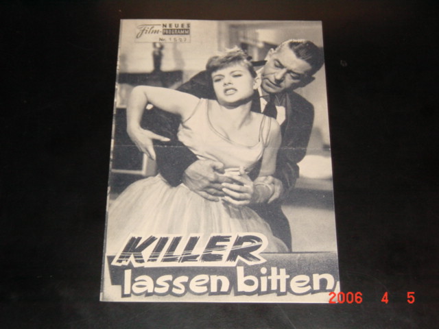 1527: Killer lassen bitten (Yves Allegret) Alain Delon, Jean Servais, Edwige Feuillére, Bernard Blier, Pierre Mondy, Jean Debucourt, Pascale Roberts, Sophie Daumier, Yves Deniaud, Jean Lefevre, Henri Cogan, Bruno Cremer