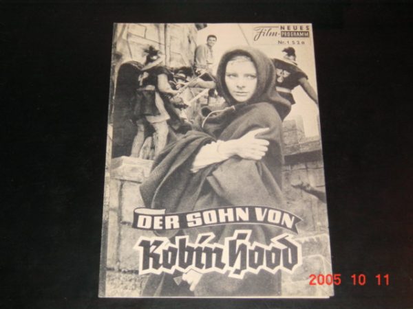 1528: Der Sohn des Robin Hood (George Sherman) Al Hedison, June Laverick, David Farrar, Marius Goring, Philip Friend, Delphi Lawrence, George Woodbridge, Humphrey Lestoq, Russell Napier, Doreen Dawn, Maya Koumani, Noel Hood