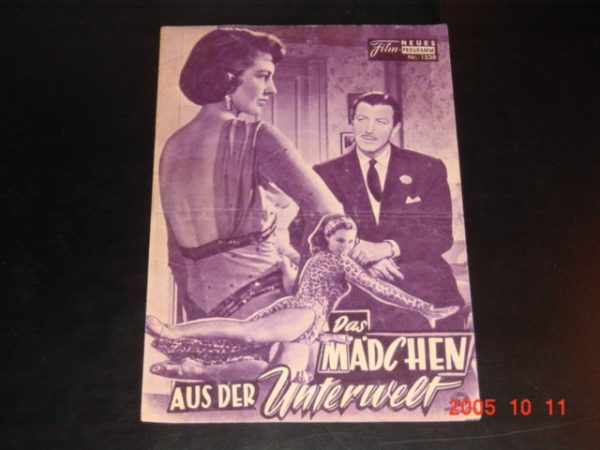 1538: Mädchen aus der Unterwelt (Nicholas Ray) Robert Taylor, Cyd Charisse, Lee J. Cobb, John Ireland, Kent Smith, Claire Kelly, Corey Allen, Lewis Charles, David Opatoshu, Kem Dibbs, Patrick McVey