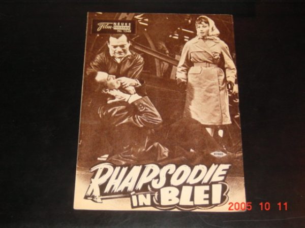 1548: Rhapsodie in Blei (Long distance) (Alvin Rakoff) Eddie Constantine, Dawn Addams, Marius Goring, Nadine Tallier, Christopher Lee, Hubert Mittendorf, Willy Witte, Gaylord Cavallaro, Walter Gotell, Egon Mohr