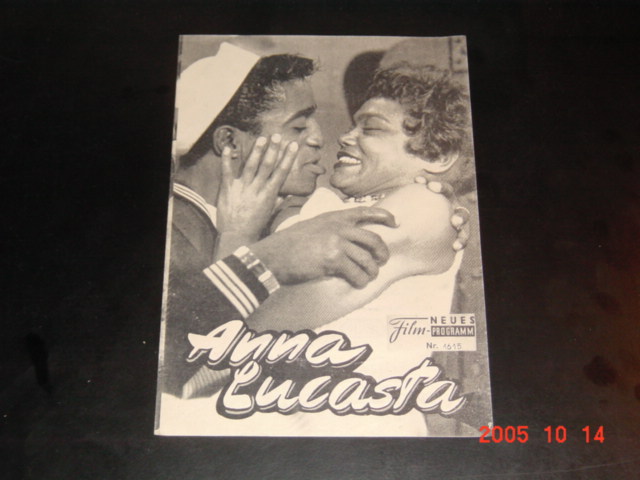 1615: Anna Lucasta (Arnold Laven) Sammy Davis jr. Eartha Kitt, Frederick O'Neal, Henry Scott, Rex Ingram, Georgia Burke, James Edwards, Rosetta Lenoire, Isabelle Cooley, Alvin Childress, Claire Leybe, John Proctor