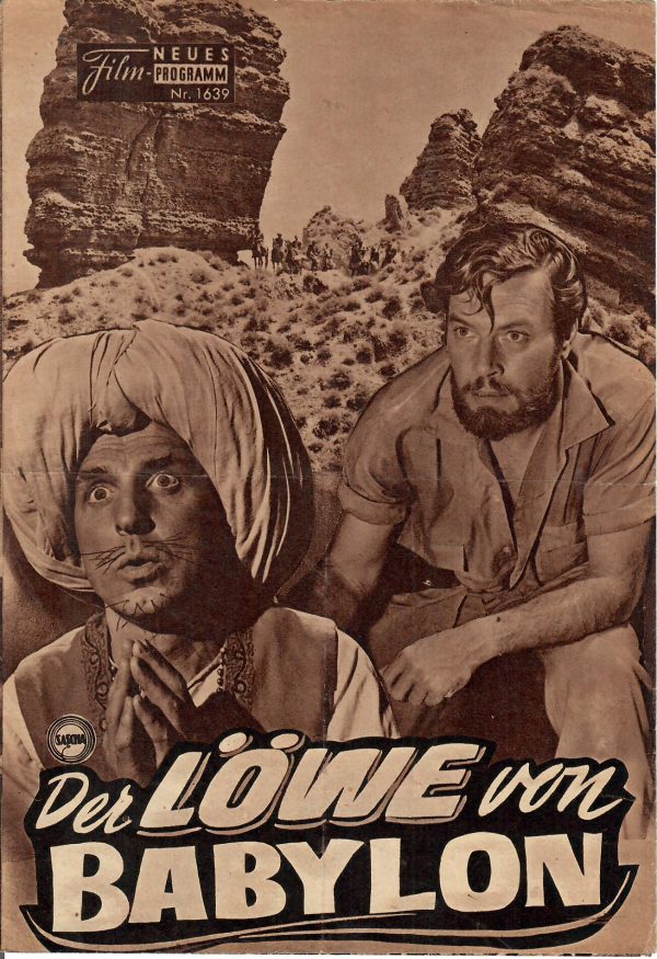 1639: Der Löwe von Babylon ( Karl May ) Georg Thomalla, Theo Lingen, Helmuth Schneider, Fernando Sancho, Rafael Luis Calvo, Mara Cruz, Pilar Cansino, Pedro Gimenez, Barta Barry, Jose Manuel Martin, Xan D'as Bolas, Francisco Montalvo