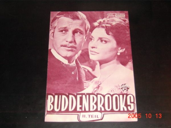 1659: Buddenbrooks II (Alfred Weidemann) Nadja Tiller, Hansjörg Felmy, Liselotte Pulver, Hanns Lothar, Lil Dagover, Maria Sebaldt, Günther Lüders, Wolfgang Wahl, Mathias Fuchs, Carsta Löck, Paul Hartmann, Ellen Roedler, Hans Leibelt, Gustl Halenke, Walte