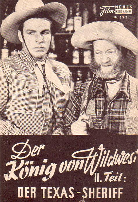 171: Der König von Wildwest II (Wild Horse Phantom) (Sam Newfield) Fuzzy Jones, Bill Carson, Eliane Morey, Kermit Maynard, Budd Buster, Hal Price, Robert Meredith, Frank Ellis, Frank Mccaroll, Bob Cason, John Elliott