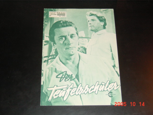 1791: Der Teufelsschüler (Guy Hamilton) Burt Lancaster, Kirk Douglas, Laurence Olivier, Janette Scott, Eva LeGallienne, Harry Andrews, Basil Sydney, Jenny Jones