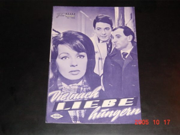 1902: Die nach Liebe hungern (Jean-Pierre Mocky) Dany Robin, Charles Aznavour, Jacques Charrier, Dany Carrel, Estella Blain, Anouk Aimée, Margit Saad, Inge Schoener, Véronique Nordey, Nicole Berger, Berlinda Lee