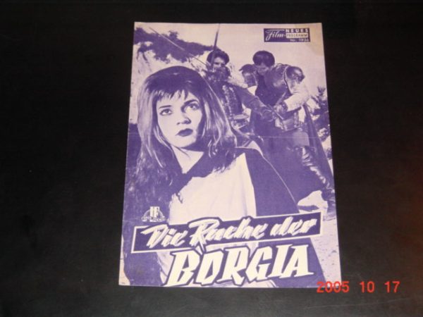 1936: Die Rache der Borgia (G. M. Scotese) Fausto Tozzi, Agnes Laurent, Kerima, Sergio Fantoni, Luisa Mattioli, Sandrina, Olga Silbelli, Alberto Farnese