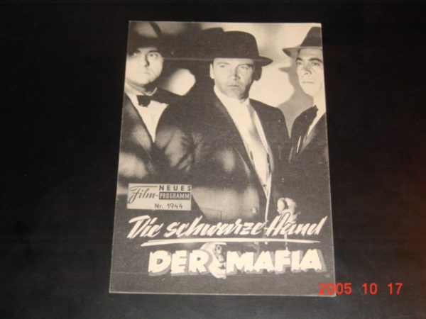1944: Die schwarze Hand der Mafia (Edward L. Cahn) Cameron Mitchell, Elaine Edwards, Robert Strauss, Jim L. Brown, Ted de Corsia, Grant Richards, Richard Karlan, Frank Gerstele, Sid Clute, Louis JEan Heydt, Carol Nugent, Edward Platt