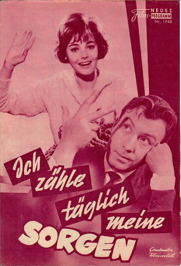 1948: Ich zähle täglich meine Sorgen (Paul Martin) Peter Alexander, Ingeborg Schöner, Gunther Philipp, Loni Heuser, Paul Esser, Christiane König, Hans Paetsch, Kurt Waitzmann, Curt Findeisen, Gerhard Harting, Hildegard Lorenz, Peter Frank, Benno Gellenbec