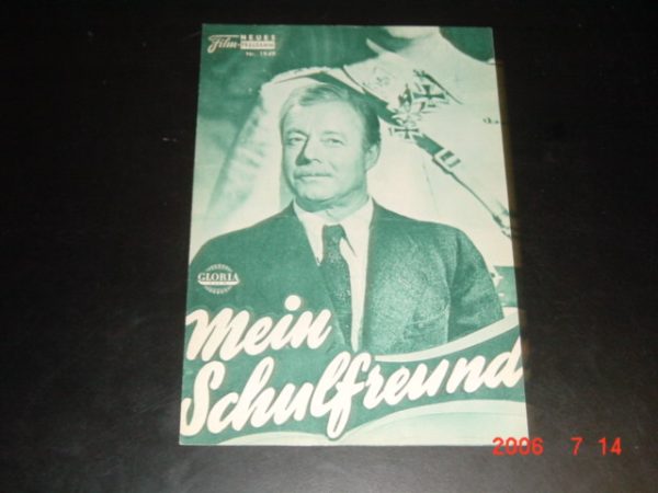 1949: Mein Schulfreund (Robert Siomak) Heinz Rühmann, Loni von Friedel, Ernst Schröder, Hertha Feiler, Alexander Kerst, Robert Graf, Mario Adorf, Hans Leibelt, Carsta Löck, Alexander Golling, Helga Wiedenbrüg, Dieter Cartini