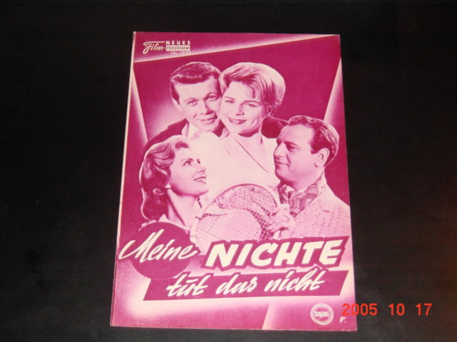 1953: Meine Nichte tut das nicht (F. J. Gottlieb) Conny Froboess, Fred Bertelmann, Margit Nünka, Peter Weck, Walter Gros, Rex Gilda, Gerti Gordon, Ljuba Welitsch, Else Rambausek