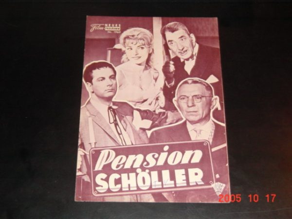 1962: Pension Schöller (Georg Jacoby) Theo Lingen, Christa Williams, Rudolf Vogel, Ann Smyrner, Helmut Lohner, Ilse Steppat, Leon Askin, Ursula Herking, Rainer Bertram, Christa Siems, Benno Gellenbeck, Joachim Wolff