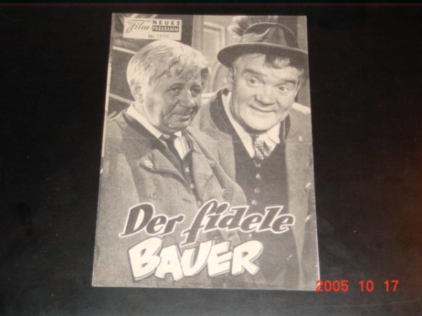 1972: Der fidele Bauer (Georg Marischka) Paul Hörbiger, Erich Auer, Rudolf Carl, Elisabeth Karlan, Heinrich Gretler, Franz Mariscchka, Helly Servi, Ulrich Bettac, Alma Seidler, Marianne Wischmann, Adrienne Geßner, Karli Olbrich, Fritzi Friedl, Loni Frie