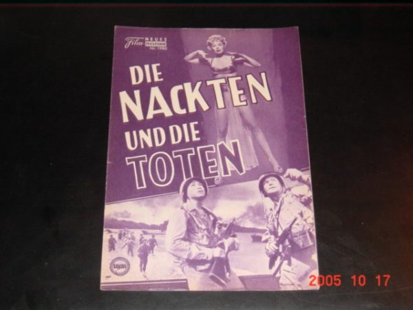 1980: Die Nackten und die Toten (Raoul Walsh) Aldo Ray, Raymond Massey, Cliff Robertson, Lili St. Cyr, Barbara Nichals, William Campbell, Richard Jaeckel, James Best, Joey Bishop, Jerry Paris, R. Gist, L. Qu Jones, C. Adams, J. Berardion, E. Mc. Nally,