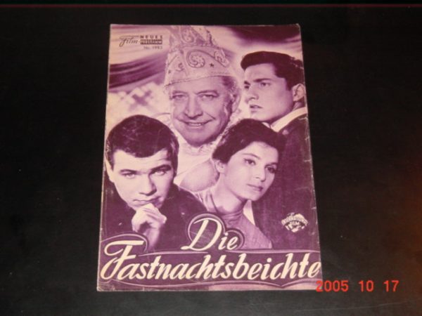 1985: Die Fastnachtsbeichte (William Dieterle) Christian Wolff, Hans Söhnker, Gitty Daruga, Götz George, Friedrich Domin, Berta Drews, Hilde Hilebrand, Grit Böttcher, Ursula Heyer, Helga Schlack, Helga Tölle, Rainer Brandt, Herbert Tiede, Milena von Eckar