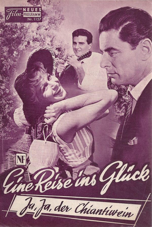1157: Eine Reise ins Glück (Wolfgang Schleif) Rudolf Prack, Waltraut Haas, Teddy Reno, Oskar Sima, Paul Westermeier, Claudia Gerstäcker, Hugo Lindinger, Hermann Thimig, Harry Fuß, Ernst Braasch, Theo Lingen