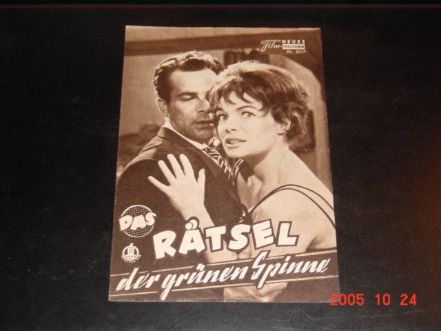 2037: Das Rätsel der grünen Spinne (Franz Marischka) Renate Ewert, Adrian Hoven, Hans von Borsody, Bettina Schön, Jochen Brockmann, Bill Ramsey, Gerti Gordon, Dany Mann, Jean Thomé, Gert Wiedenhofen, Dietmar Christensen, Eva Iro, Lilo Schick