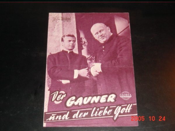 2069: Der Gauner und der liebe Gott (Axel von Ambesser) Gert Fröbe, Karlheinz Böhm, Ellen Schwiers, Manfred Kunst, Lucie Englisch, Barbara Gallauner, Hans K. Diedrich, Toni Treutler, Rosemarie Kirstein, Gerd Seid, Walter Jakob, Rudolf Vogel