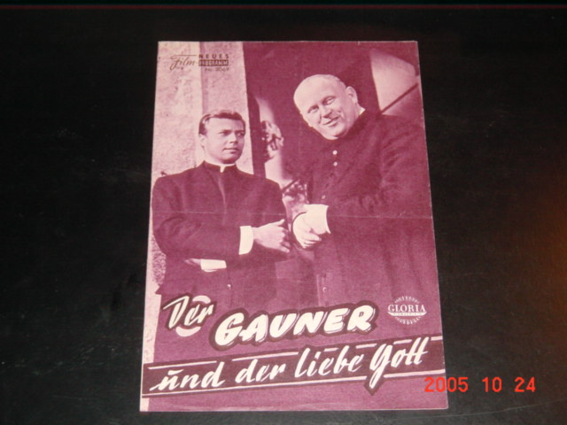 2069: Der Gauner und der liebe Gott (Axel von Ambesser) Gert Fröbe, Karlheinz Böhm, Ellen Schwiers, Manfred Kunst, Lucie Englisch, Barbara Gallauner, Hans K. Diedrich, Toni Treutler, Rosemarie Kirstein, Gerd Seid, Walter Jakob, Rudolf Vogel