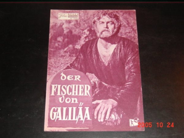 2086: Der Fischer von Galíläa (Frank Borzage) Howard Keel, Herbert Lom, Susan Kohner, John Saxon, Martha Hyer, Ray Stricklyn, Marian Seldes, Alexander Scourby, Beulah Bondi, Jay Barney, Charlotte Fletcher, Mark Dana
