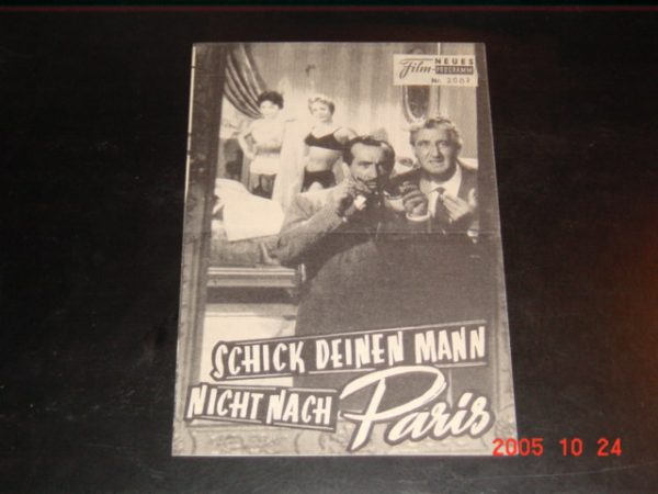 2087: Schick deinen Mann nicht nach Paris (Camillo Mastrocinque) Ugo Tognazzi, Peppino de Filippo, Catia Caro, Franco Fabrizi, Scilla Gabel, Alberto Talegalli, Sylva Koscina, Mario Carotenuto