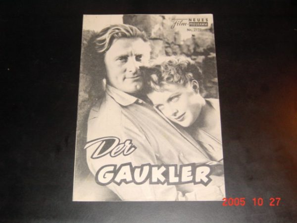 2132: Der Gaukler (Edward Dmytryk) Kirk Douglas, Milly Vitale, Oscar Karlweis, Paul Stewart, Joey Walsh, Alf Kyellin, Beverly Washburn