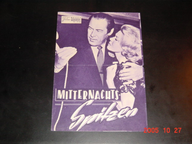 2140: Mitternachts Spitzen (Midnight Lace) (David Miller) Doris Day, Myrna Loy, Rex Harrison, John Gavin, Roddy McDowall, Herbert Marshall, Natasha Parry, John Williams, Hermione Baddeley, Richard Ney, Rhys Williams, Doris Lloyd, Richard Lupino, Anthony D