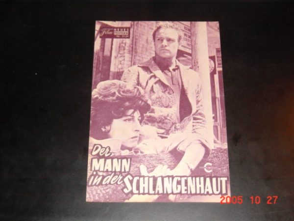 2159: Der Mann in der Schlangenhaut (Sidney Lumet) Marlon Brando, Anna Magnani, Joanne Woodward, Maureen Stapleton, R. G. Armstrong, Emory Richardson, Sally Gracie