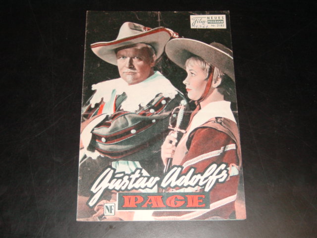 2182: Gustav Adolfs Page (Rolf Hansen) Curd Jürgens, Liselotte Pulver, Walther Reyer, Ellen Schwiers, Helmut Schmid, Hans Nielsen, Gabriele Reismüller, Richard Eybner, Fred Liewehr, Eddi Arent, Axel von Ambesser
