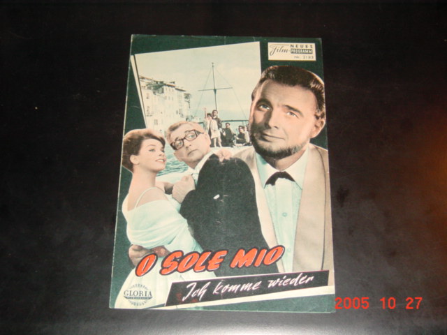 2183: O sole Mio (Paul Martin) Senta Berger, Rex Gildo, Vico Torriani, Jerome Courtland, Gunther Philipp, Angèle Durand, Trude Herr, Gerold Wanke, Jean Thomé, Zizi Rascos, Tommy Kent, Mady Riehl