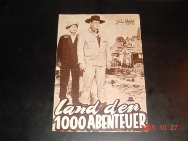 2185: Land der 1000 Abenteuer (Henry Hathaway) John Wayne, Stewart Granger, Ernie Kovacs, Fabian, Capucine, Mickey Shaugnessy, Karl Swenson, Joe Sawyer, Kathleen, Freeman, John Qualen, Stanley, Adams, Stephen Courtleigh, Douglas Dick, Jerry O´Sullivan, F