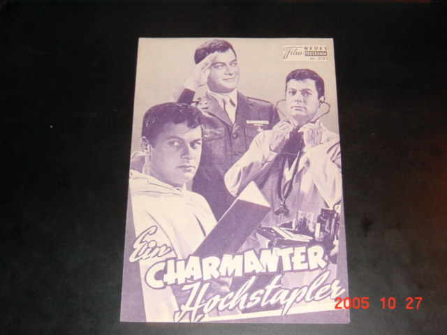 2195: Ein Charmanter Hochstapler (Robert Mulligan) Tony Curtis, Karl Malden, Edmond O´Brien, Arthur O´Connell, Gary Merrill, Joan Blackman, Raymond Massey, Doodles Weaver, Jeanette Nodlan, Sue Ane Langdon, Mike Kellin, Richard Sargent, Robert Crawford, C