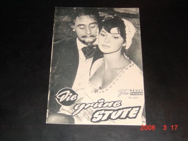 2201: Die grüne Stute (Claude Autant-Lara) Bourvil, Sandra Milo, Francis Blanche, Yves Robert, Velérie Lagrange, Mireille Perrey, George Wilson, Julien Carette, Guy Bertil, Marie Mergey, Nicole Myrel, Amédée, Martine Havest, Achille Zavatta