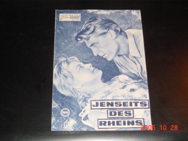 2213: Jenseits des Rheins (Andre Cayatte) Charles Aznavour, Nicole Courcel, Cordula Trantow, Georges Rivière, Lotte Ledl, Alfred Schieske, Georges Chamarat, Benno Hoffmann, Jean Marchat, Ruth Hausmeister, Betty Schneider, Michel Etcheverry, Nerio Bernard