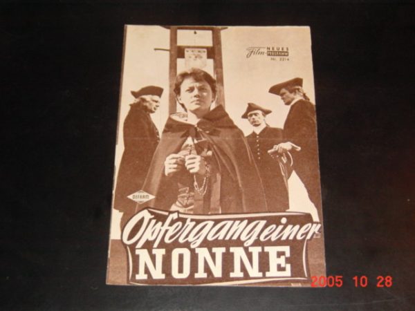 2214: Opfergang einer Nonne (R. L. Bruckberger und Philippe Agostini) Jeanne Moreau, Alida Valli, Madeleine Renaud, Pascale Audret, Pierre Brasseur, Jean-Louis Barrault, Georges Wilson, Pierre Bertin, Claude Laydu, Anne Doat, Sophie Grimaldi, Judith Magr