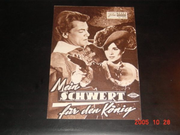 2218: Mein Schwert für den König (Andre Hunebellle) Jean Marais, Elsa Martinelli, Bourvil, Pierrette Bruno, Christian Fourcade, Lise Delamare, Arnoldo Foa, Guy Delorme, Annie Anderson, Louis Arbessier, Robert Porte, Jean-Paul Coquelin, Jean Berger, Marce