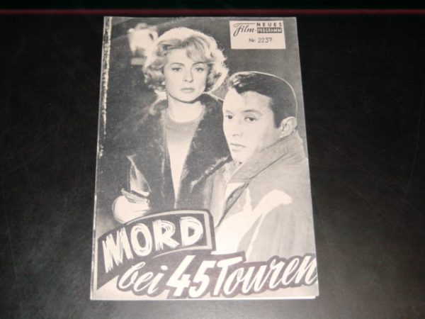 2237: Mord bei 45 Touren (Murder at 45 R. P. M.) (Etienne Perier) Danielle Darrieux, Jean Servais, Michel Auclair, Henry Guisol