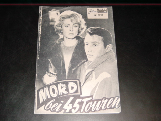 2237: Mord bei 45 Touren (Murder at 45 R. P. M.) (Etienne Perier) Danielle Darrieux, Jean Servais, Michel Auclair, Henry Guisol