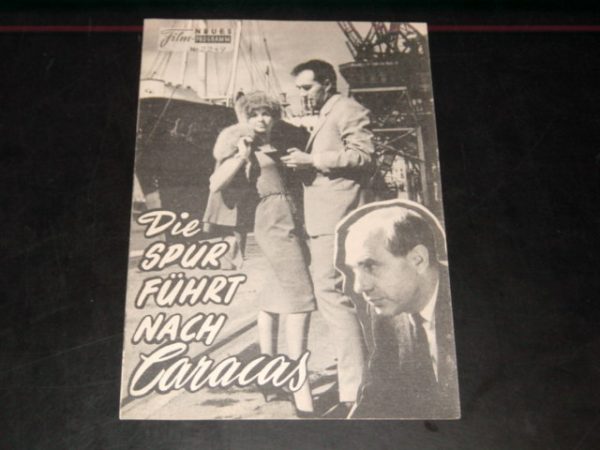 2249: Spur führt nach Caracas (Michel Clement) Francoise Arnoul, Michel Piccoli, Charles Regnier, Claude Cerval, Rosanna Schiaffino, Francois Patrice, Victor Gilles, Daniel Emilforck, Francois Maistre, Guy Neyrand