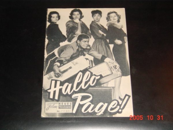 2285: Hallo Page! (The Bllboy) (Jerry Lewis) Alex Gerry, Bob Clayton, Bill Richmond, Cary Middlecoff