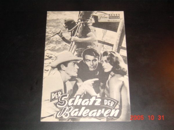 2314: Der Schatz der Balearen (Byron Haskin) Joanne Dru, Mark Stevens, Robert Strauss, Asher Dann, Jean-Pierre Kerien, Claude Ivry, Vera Valmont