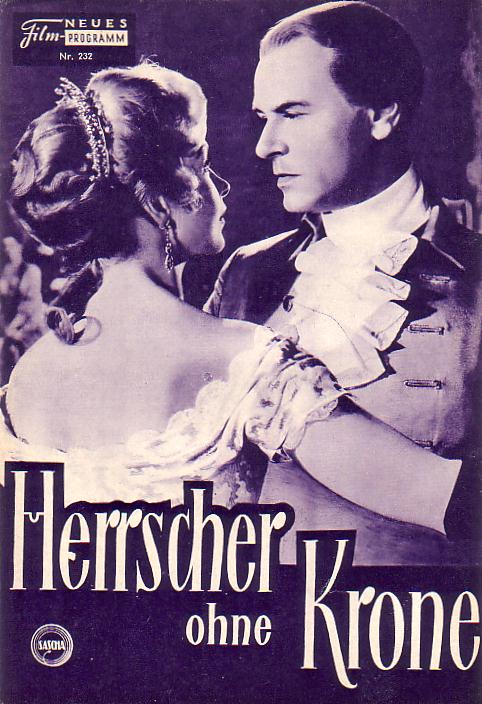 232: Herrscher ohne Krone (Harald Braun) O.W. Fischer, Horst Buchholz, Odile Versois, Günther Hadank, Fritz Tillmann, Elisabeth Flickenschildt, Siegfried Lowitz, Ingeborg Schöner, Wilfried-Jan Heyn, Helmuth Lohner, Gerhard Ritter, Peter Esser