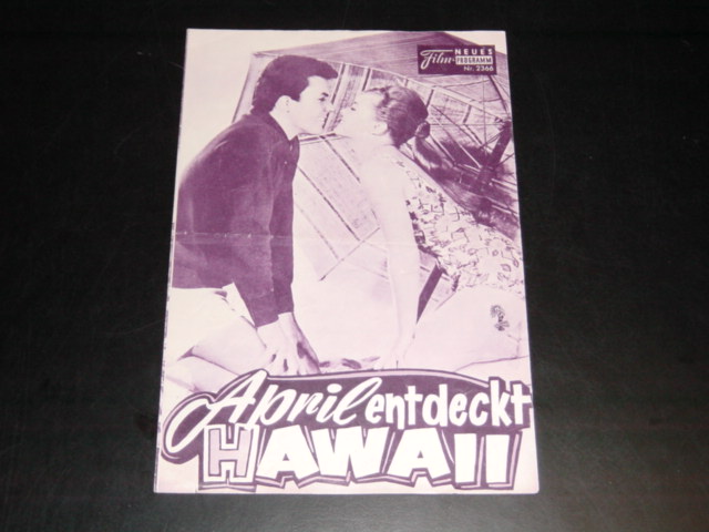 2366: April entdeckt Hawaii (Paul Wendkos) James Darren, Michael Callan, Deborah Walley, Carl Reiner, Peggy Cass, Eddie Foy jr., Jeff Donnell, Vicky Trikett, Joby Baker, Don Edmonds