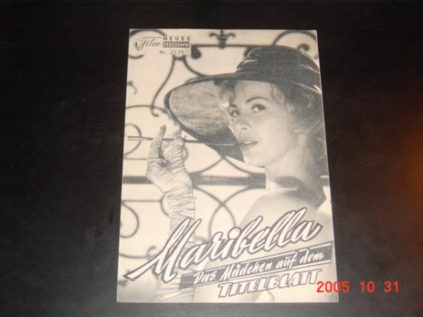2379: Maribella, das Mädchen auf dem Titelblatt (Fritz Bornemann) Pero Alexander, Rolf Olsen, Alfred Böhm, Hannelore Cremer, Evamaria Bath, Carlo Böhm, Georg Petzold, Raoul Retzer