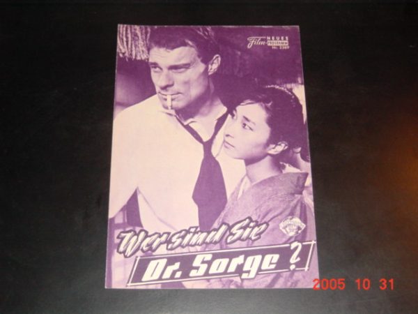 2389: Wer sind Sie Dr. Sorge ? (Yves Ciampi) Mario Adorf, Boy Gobert, Thomas Holtzmann, Hans-Otto Meissner, Keiko Kishi, Jacques Berthier, Francoise Spira, Nadine Basile, Ingrid van Bergen, Rolf Kutschera, Adelheid Seeck